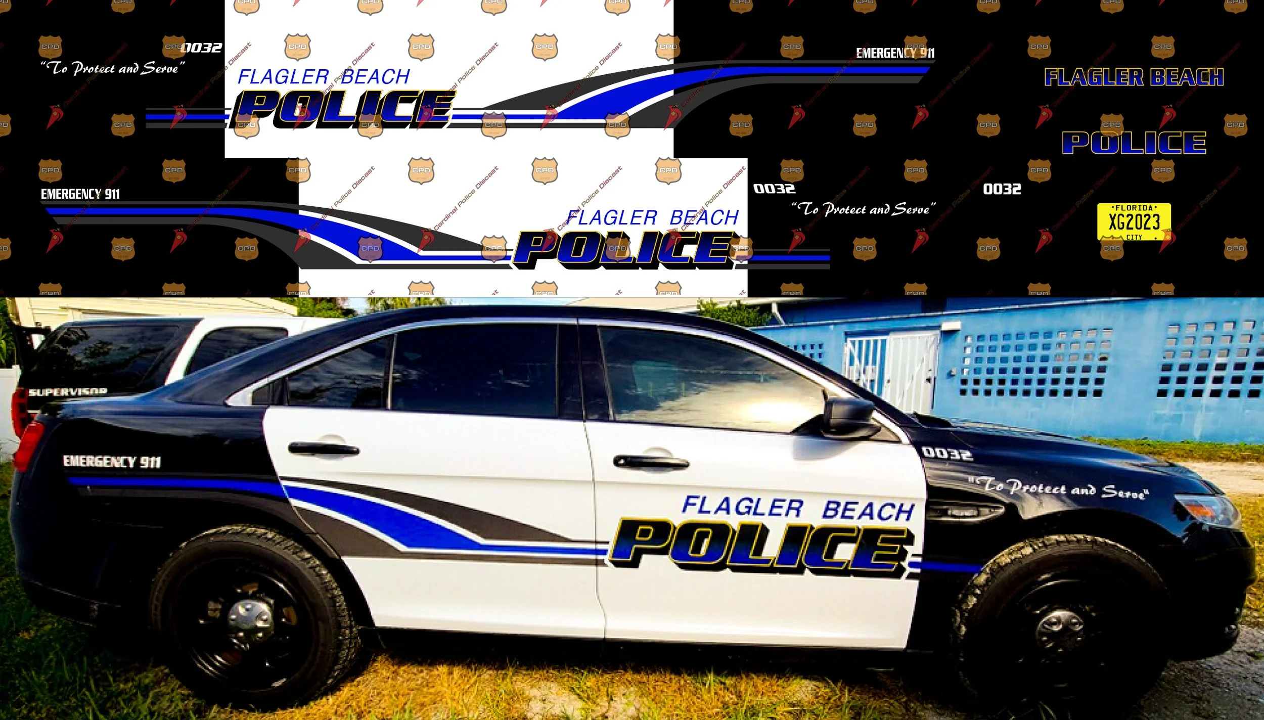 Flagler Beach, FL Police Department — Cardinal Police Diecast